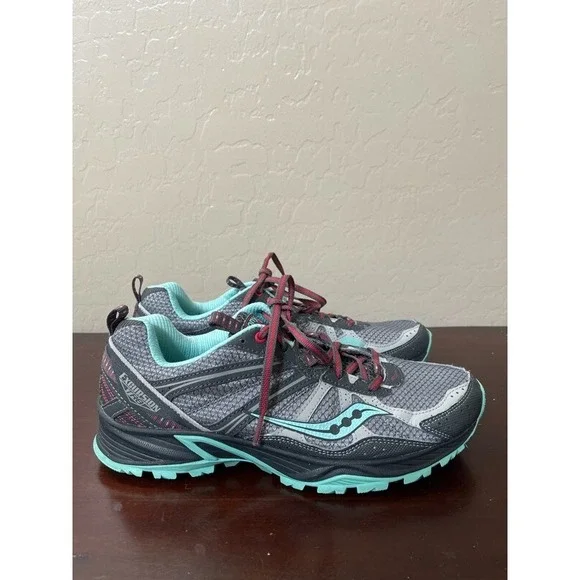 Saucony Womens Excursion Tr8 Running Shoes Gray S15203-4 Lace Up Low Top 11M - Picture 1 of 7